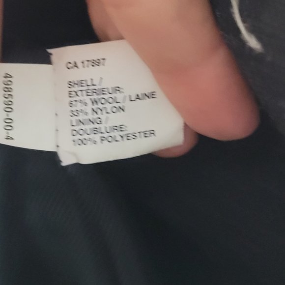 Gap Wool Blend Double Breasted Peacoat Jacket Lined Pockets Collard Classic XS - Picture 7 of 10